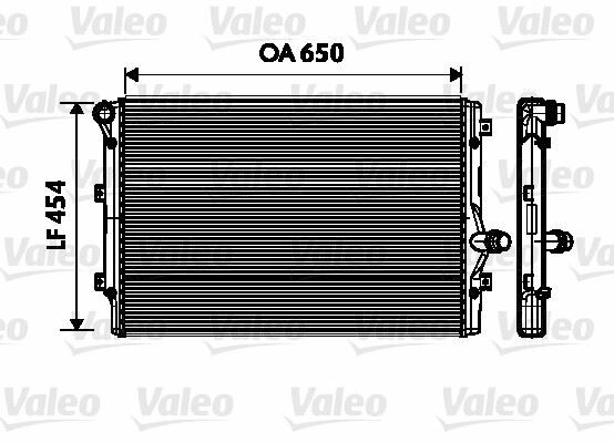 RADYATÖR GOLF V-VI-JETTA III-PASSAT-TOURAN 2.0TDI AC KLİMASIZ MEK OTOM 650x454.3x34