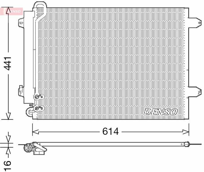 CONDENSER. AİR CONDİTİONİNG VW CC 358 11-16
