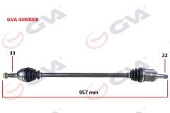 KOMPLE AKS SAĞ ASTRA H-ZAFIRA B 1.4-1.6 04-09 957mm