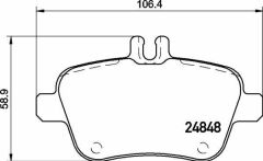 FREN BALATASI ARKA MERCEDES W176 W246 C117 X156 R172
