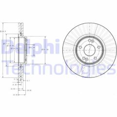 FREN DİSKİ ÇİFTLİ PAKET . DELİKLİ ÖN RENAULT LAGUNA 01/2001 09/2007