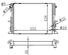 MOTOR SU RADYATORU LAND ROVER DEFENDER L316 L317 DT244 DT224 07 16