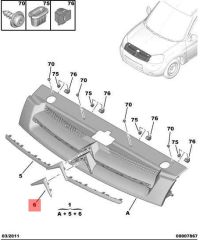 PANJUR ARMASI CITROEN LOGOSU CITROEN BERLINGO BR2