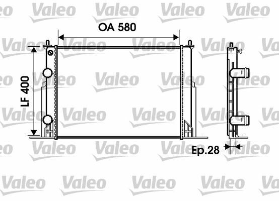 RADYATÖR STILO 1.4 16V-1.6 16V-1.8 16V-1.9JTD-1.9DMTJ 01 192B2.000 KLİMASIZ MEK 580x400x34