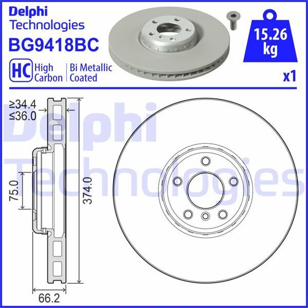 Bİ-METALİK ALÜMİNYUM GÖVDELİ TEKLİ BMW 5 SERİES 7 SERİES ÖN; SAĞ 09-2008-02-2017