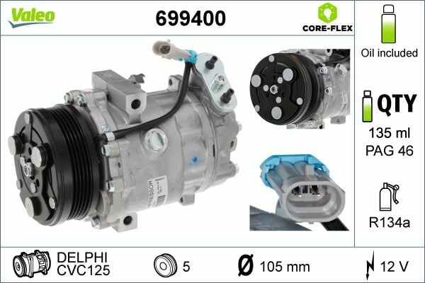 KLİMA KOMPRESÖRÜ OPEL ASTRA G ZAFIRA A SW 1.6 Z16SE