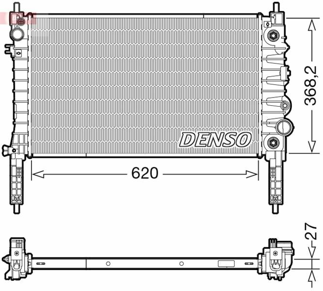 RADİATOR. ENGİNE COOLİNG OPEL MOKKA 12-