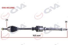 KOMPLE AKS SAĞ MEGANE II 1.4/1.6 16V-1.5 DCİ 02-08 915mm