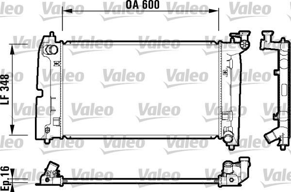RADYATÖR COROLLA 1.4-1.6 VVTİ AC KLİMASIZ MEK 600x348x16