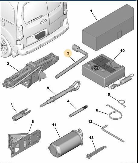 BİJON ANAHTARI PARTNER-BERLINGO-P407-P508-C5-C6