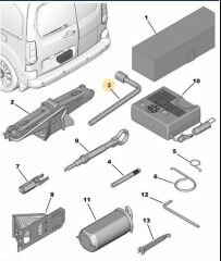 BİJON ANAHTARI PARTNER-BERLINGO-P407-P508-C5-C6