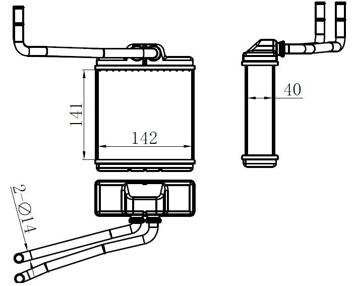 KALORİFER BRAZİNG HEATER A/M 141X148X40 VİTARA