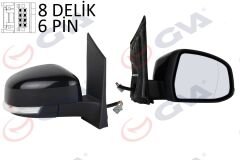 DIŞ DİKİZ AYNASI SAĞ FOCUS II 08 11 ELEKTRİKLİ ISITMALI SİNYALLİ ASFERİK 6 FİŞ VM-6304EHAR