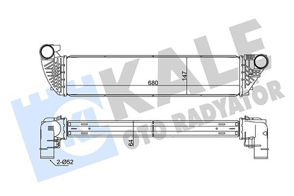 İNTERCOOLER ESPACE IV 2.0-2.2DCI 02 -LAGUNA II 1.9-2.0DCI 00 VEL SATIS 2.2 DCI 02