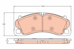 ÖN BALATA PORSCHE 91116