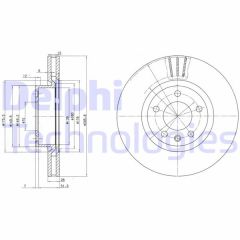 ÖN FREN AYNASI OMEGA A-B 2.6-3.0 24V 90/7.03 SENATOR 90/93 296x28x5DLxHAVALI