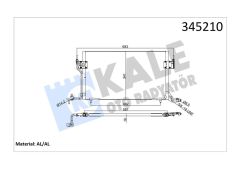 KLİMA KONDENSERİ 306 II 97-01 BERLINGO 97 PARTNER 97 XSARA 97-00 1.4-1.6-1.8 568x341x16 AL/AL