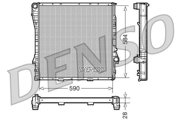 RADİATOR. ENGİNE COOLİNG BMW X5 E53 00-06