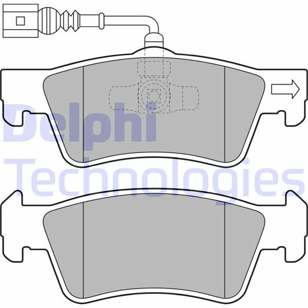 FREN BALATASI ARKA VW CARAVELLE. MULTİVAN. TRANSPORTER 03/03