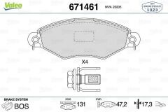 ÖN FREN BALATASI PEUGEOT P206 1.4 1.6 09/98 P306 1.4 1.6 5/93