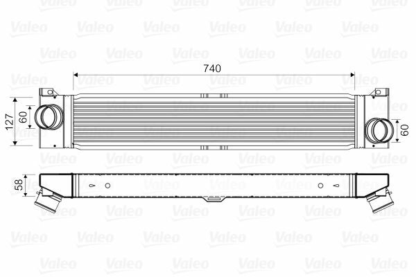 TURBO RADYATÖRÜ INTERCOOLER DUCATO-BOXER-JUMPER 2.2-2.3-3.0 D 06 740x127x50