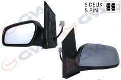 DIŞ DİKİZ AYNASI SOL FOCUS 05 ELEKTRİKLİ ISITMALI ASTARLI KONVEKS 5 FİŞ VM-301EHPL