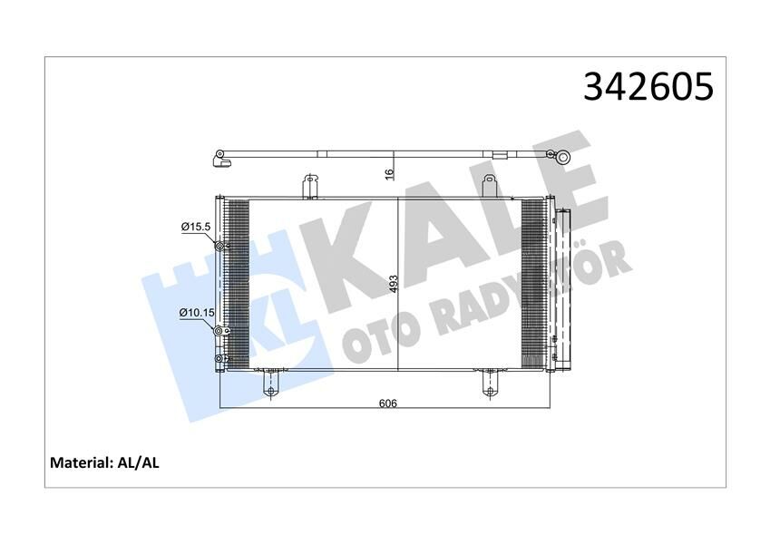 KLİMA KONDENSERİ TOYOTA HIACE IV BOX-BUS AL-AL