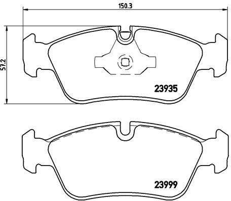 ÖN BALATA BMW E81 116İ 118i-118D 120-120d E87 E82 09 E88 08 E90 316İ 318D 06-11
