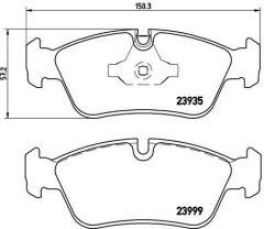 ÖN BALATA BMW E81 116İ 118i-118D 120-120d E87 E82 09 E88 08 E90 316İ 318D 06-11
