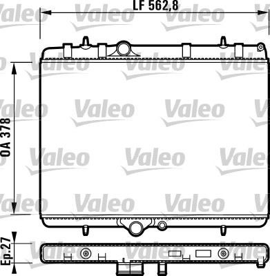 RADYATÖR 307 00 XSARA 01-05 C4 04 2.0HDI AC KLİMASIZ MEK 562.8x378x27