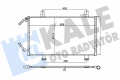 KLİMA KONDENSERİ FIAT SEDICI-SUZUKI SX4 GY AL-AL 629X360X16