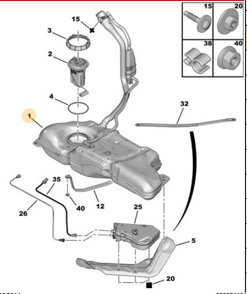 YAKIT DEPOSU CITROEN C4 II-DS 4