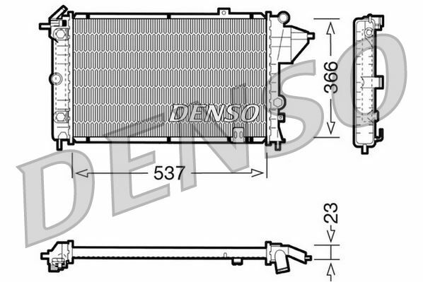 RADİATOR. ENGİNE COOLİNG OPEL CALIBRA 90-97