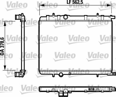 RADYATÖR 307 00 C4 04 1.4 16V-1.6 16V-PARTNER-BERLINGO 97 2.0 HDI 00 AC KLİMASIZ MEK 562.8x378x27