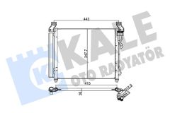 KLİMA KONDENSERİ KIA PICANTO AL/AL 390x335x17