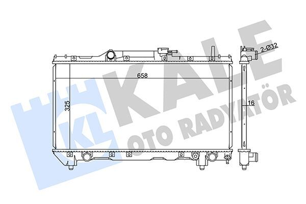 RADYATÖR AL/PL/BRZ CARINA E 1.6-1.8 16V 92 97
