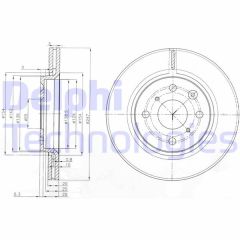 ÖN FREN AYNASI P107 1.0-1.4HDI 06/05 C1 1.0 1.4HDİ 05 TOYOTA AYGO 1.0 1.4HDİ 05 247x20x4DLxHAVALI