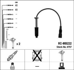 ATESLEME KABLOSU SETI MERCEDES M111 W202 S202 C208 A208 W210 S210 W163 R170