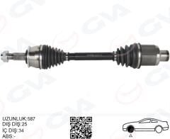 KOMPLE AKS SAĞ OPEL MOKKA 12 1.4 NET 1.6 CDTI DTN-DTU-DTH CHEVROLET TRAX 1.4-1.6 12 MANUEL VİTES DIŞ 24 DİŞ - İÇ 34 DİŞ