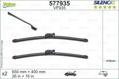 SİLENCİO VF935 X2 650 400MM ÖN IMPREZA-C-HR SİLENCİO X-TRM FLAT BLADE MUZ TİPİ SİLECEK BİNEK