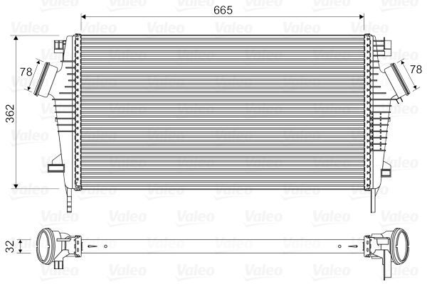 TURBO RADYATÖRÜ INTERCOOLER INSIGNIA A 09 17 1.6 CDTI LET-DTH-DTJ 2.0 DTH-NFT-NHT-DTR AL/PL/BRZ 2.8 NET-NER 665x361.7x32
