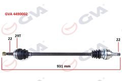 KOMPLE AKS SAĞ ASTRA F-VECTRA A 1.4i-1.6 16V 92-98 ABS LI 29 DİŞ 931mm