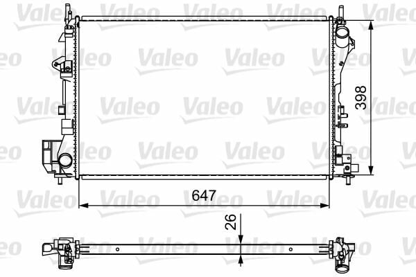 RADYATÖR VECTRA C-SIGNUM 03 CROMA 05 2.2-2.0-2.2 DTI AC KLİMASIZ MEK 650x414.5x34