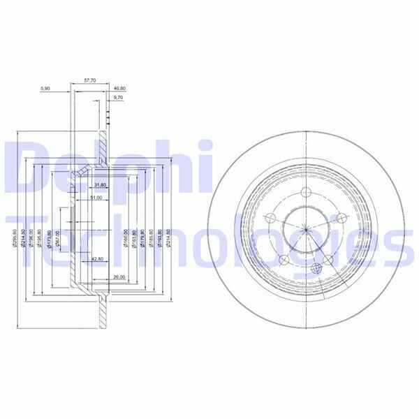 ARKA FREN DISK AYNASI MONDEO IV S MAX GALAXY 07 14 KUGA I 08 12 / EVOQUE 12-18 302mm