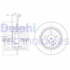 ARKA FREN DISK AYNASI MONDEO IV S MAX GALAXY 07 14 KUGA I 08 12 / EVOQUE 12-18 302mm