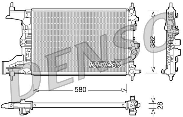 SU RADYATÖRÜ ASTRA J 2010 2020 MANUEL 580x398x26 1.4-1.6 A14NEL-NET-B14NEL-NET-D14NEL-A16NET