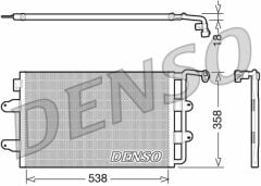 CONDENSER. AİR CONDİTİONİNG VW NEW BEETLE 9C. 1C. 1Y 98-10