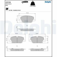 ÖN FREN BALATASI OPEL INSIGNIA B 18 17 İNÇ JANT