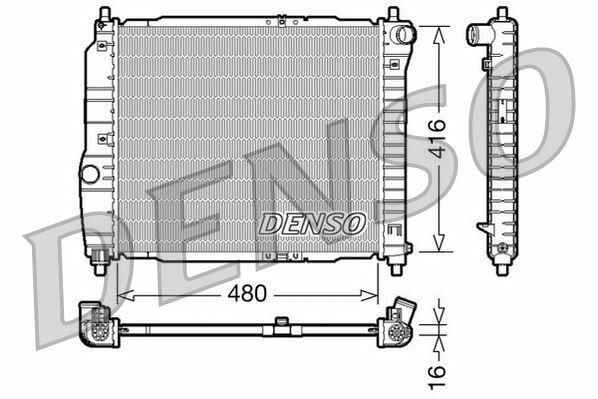 RADİATOR. ENGİNE COOLİNG CHEVROLET AVEO / KALOS T200 03-08
