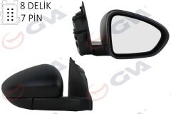 DIŞ DİKİZ AYNASI SAĞ EGEA 15- ELEKTRİKLİ ISITMALI SENSÖRLÜ DESENLİ KONVEKS 7 FİŞ